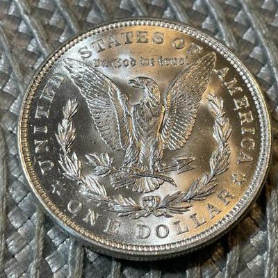 1921-P UNCIRCULATED CONDITION MORGAN SILVER DOLLAR (COIN #3) AS PICTURED.