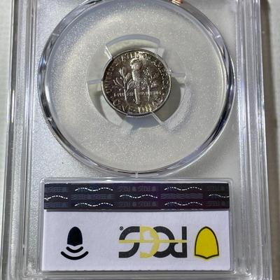 PCGS CERTIFIED 1949-S MS66 SUPERB TONED ROOSEVELT SILVER DIME AS PICTURED.