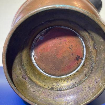 Antique Copper Un-plated Cromwell Creamer Pitcher from Mid 1850-1912 Era in Good Condition as Pictured.