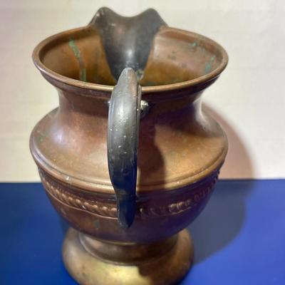 Antique Copper Un-plated Cromwell Creamer Pitcher from Mid 1850-1912 Era in Good Condition as Pictured.