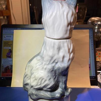 Vintage Jim Beam Cat Decanter Kentucky Straight Kitty Empty Bottle/Decanter 11.25" Tall Bar Decor Dated 1967