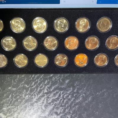 SET OF (20) 2007-2016 PRESIDENTIAL DOLLARS IN UNCIRCULATED CONDITION BOX-2 ($20 FACE VALUE) AS PICTURED.