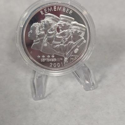 2016 Remember 9/11 (.900) Silver Proof Coin Police NY / PA / VA