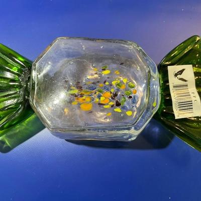 Vintage Hand-Blown Art Glass Hard Candy Decor in New Never Used Condition.