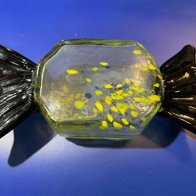Vintage Hand-Blown Art Glass Hard Candy Decor in New Never Used Condition.