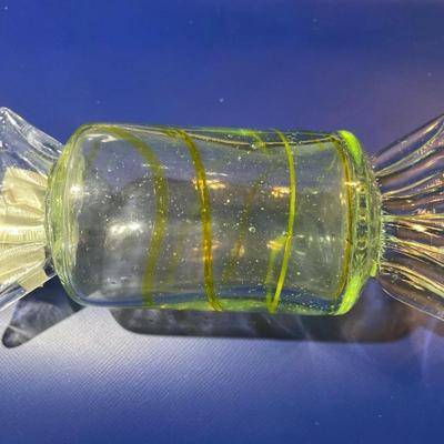 Vintage Hand-Blown Art Glass Hard Candy Decor in New Never Used Condition.