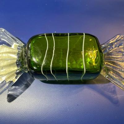 Vintage Hand-Blown Art Glass Hard Candy Decor in New Never Used Condition.