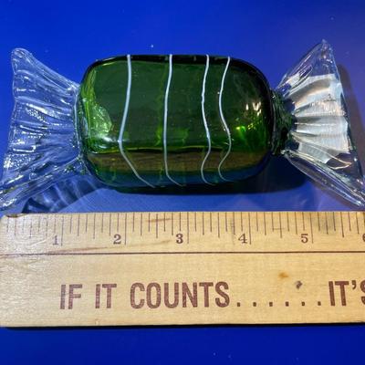 Vintage Hand-Blown Art Glass Hard Candy Decor in New Never Used Condition.
