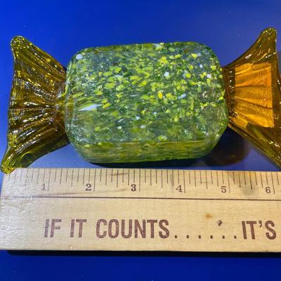 Vintage Hand-Blown Art Glass Hard Candy Decor in New Never Used Condition.