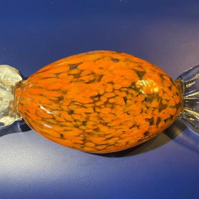 Vintage Hand-Blown Art Glass Hard Candy Decor in New Never Used Condition.
