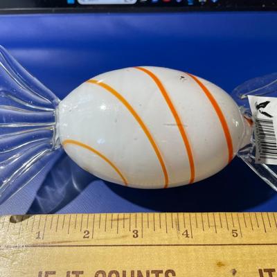 Vintage Hand-Blown Art Glass Hard Candy Decor in New Never Used Condition.