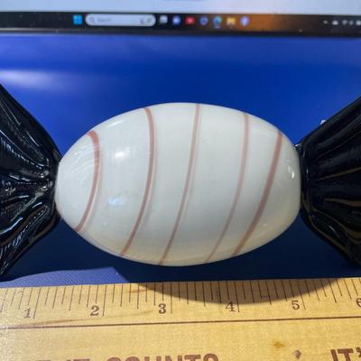 Vintage Hand-Blown Art Glass Hard Candy Decor in New Never Used Condition.