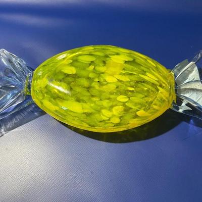 Vintage Hand-Blown Art Glass Hard Candy Decor in New Never Used Condition.
