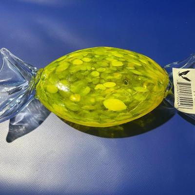 Vintage Hand-Blown Art Glass Hard Candy Decor in New Never Used Condition.