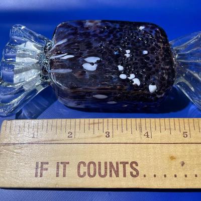 Vintage Hand-Blown Art Glass Hard Candy Decor in New Never Used Condition.