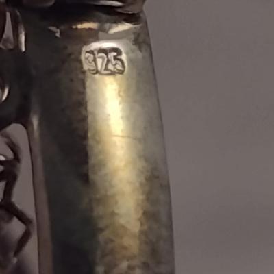 Sterling Silver and Stone Bracelet- Total Weight Approx 24.3 Grams (#57)