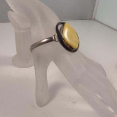 Sterling Silver and Stone Bracelet- Total Weight Approx 24.3 Grams (#57)