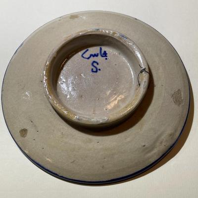Early 19th Century Antique Moroccan Plate 5.75" in Diameter in Good Preowned Condition.