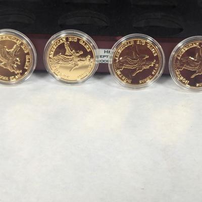 North American Big Game Super Slam Proofs Bison/Bighorn Sheep/Grizzly Bear/White Tailed Deer