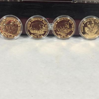 North American Big Game Super Slam Proofs Bison/Bighorn Sheep/Grizzly Bear/White Tailed Deer