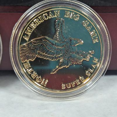North American Big Game Super Slam Proofs Bison/Bighorn Sheep/Grizzly Bear/White Tailed Deer