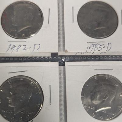 20 - Kennedy Half Dollars 1960's to 1990's