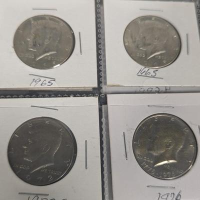 20 - Kennedy Half Dollars 1960's to 1990's
