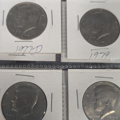 20 - Kennedy Half Dollars 1960's to 1990's