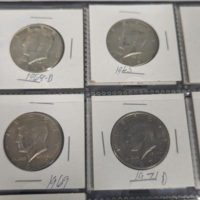 20 - Kennedy Half Dollars 1960's to 1990's
