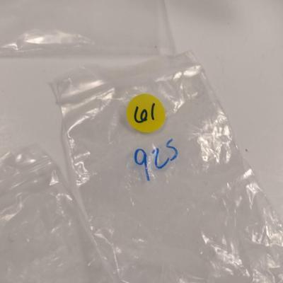 Three Sterling Silver and Stone Rings- Approx Total Weight 10.6 Grams (#61)