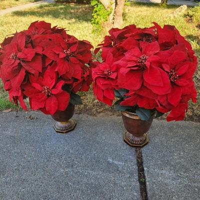 Lot of 9 Christmas Decor Plants and Trees