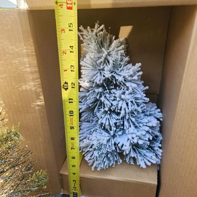 Lot of 9 Christmas Decor Plants and Trees