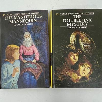 Lot of 2 Nancy Drew Mystery Stories hardback books #47 & #50 1970 & 1973