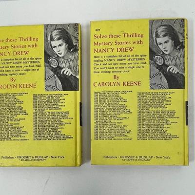 Lot of 2 Nancy Drew Mystery Stories hardback books #44 & #45 1967 & 1968