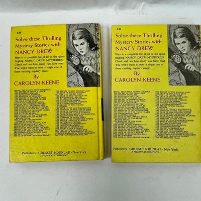 Lot of 2 Nancy Drew Mystery Stories hardback books #35 & #38 1957 & 1961