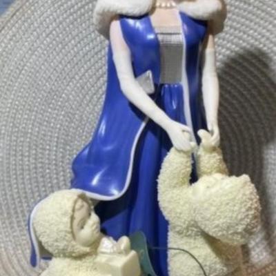 Department 56 Snowbabies Barbie Under the Midnight Moon 10" Tall Figurine in VG Preowned Condition.