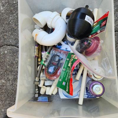 Large Tools Household Hardware Lot, Organizers, Tool Totes, Plumbing , Tire Gauges