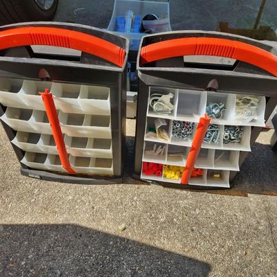 Large Tools Household Hardware Lot, Organizers, Tool Totes, Plumbing , Tire Gauges