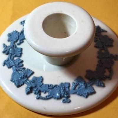 1-Pair of Vintage Wedgwood Candle Holders Preowned from an Estate as Pictured. (3.75" Diameter).