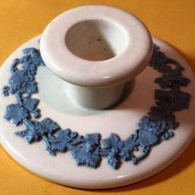 1-Pair of Vintage Wedgwood Candle Holders Preowned from an Estate as Pictured. (3.75" Diameter).