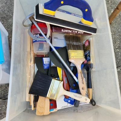 Painting, Tools, Gas Tank , Car Jumper, and More Lot
