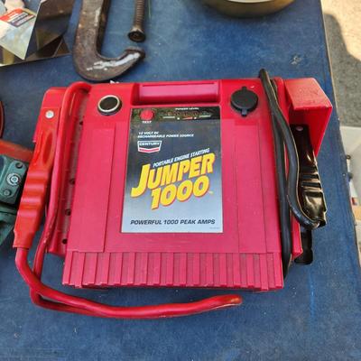 Painting, Tools, Gas Tank , Car Jumper, and More Lot