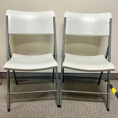 Pair of Lifetime Folding Chairs