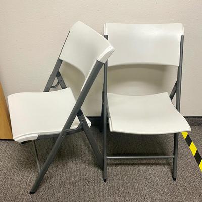 Pair of Lifetime Folding Chairs