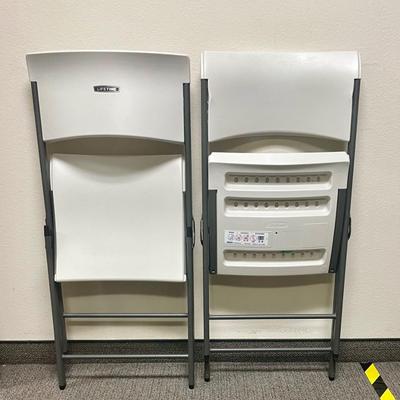 Pair of Lifetime Folding Chairs