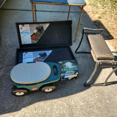 Garden Seats , Led Security Light NIB, 2 Step Guard Boot Shoe Trays