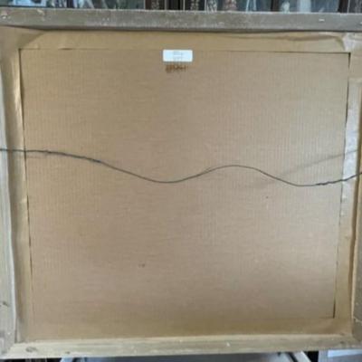 Willem Haenraets Impressionistic Pencil Signed Print "Beautiful View" Frame Size 30.5" x 34" in VG Preowned Condition.