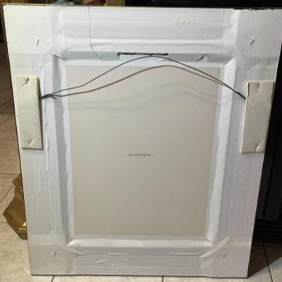 Vintage Monkey Print Mounted in a Heavy Wooden Custom Frame Size 23.5" x 28" in VG Preowned Condition.