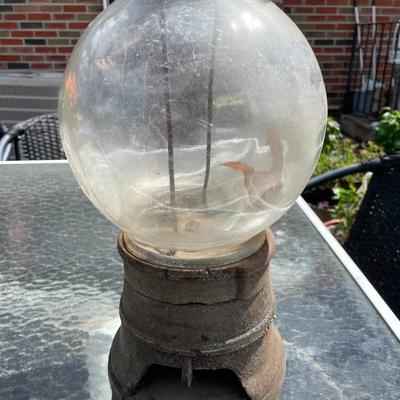 Antique Scarce c1900 AD-LEE E-Z Gumball Dispenser w/Original Globe Preowned from an Estate as Pictured.