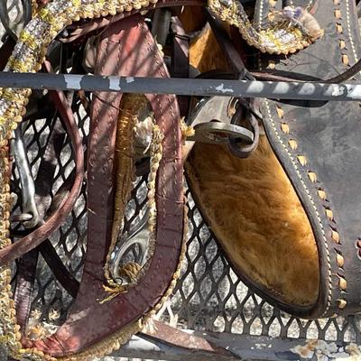 Vintage/Antique "JB" All Leather Horse Riding Saddle Probably Custom-Made Preowned Condition from an Estate as Pictured.